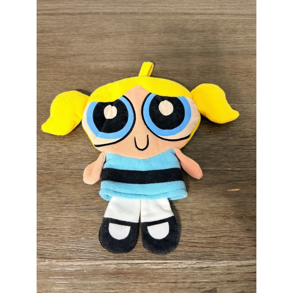 Vintage‎ 2000 Powerpuff Girls Bubbles Bath Mitt Washcloth Plush